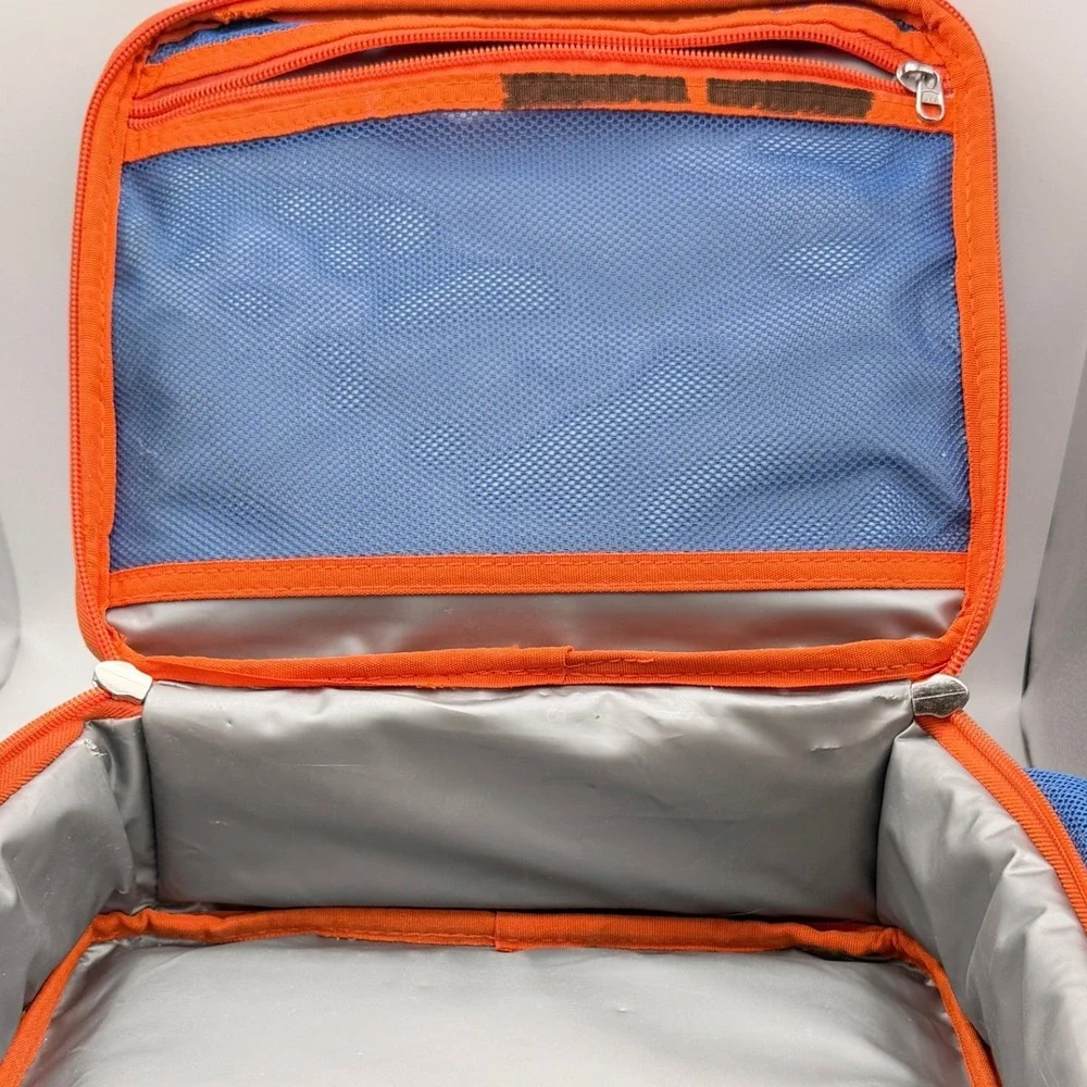 Bentgo Kids Sports Lunch Bag Blue Orange Football Soccer Basketball Baseball